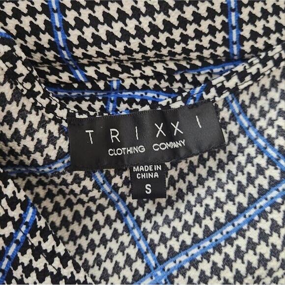 Trixxi Long Sleeve Houndstooth Romper  Size S - Picture 7 of 8